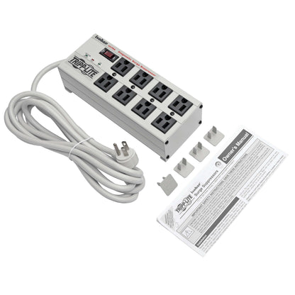 Tripp Lite ISOBAR6ULTRA Isobar 6 Outlet Heavy Duty Power Strip Surge Protector, 3330 Joules, 6ft Cord, Flat Plug, Metal Power Strip, Industrial Garage Work Shop Bench, Under Desk and Wall Mountable