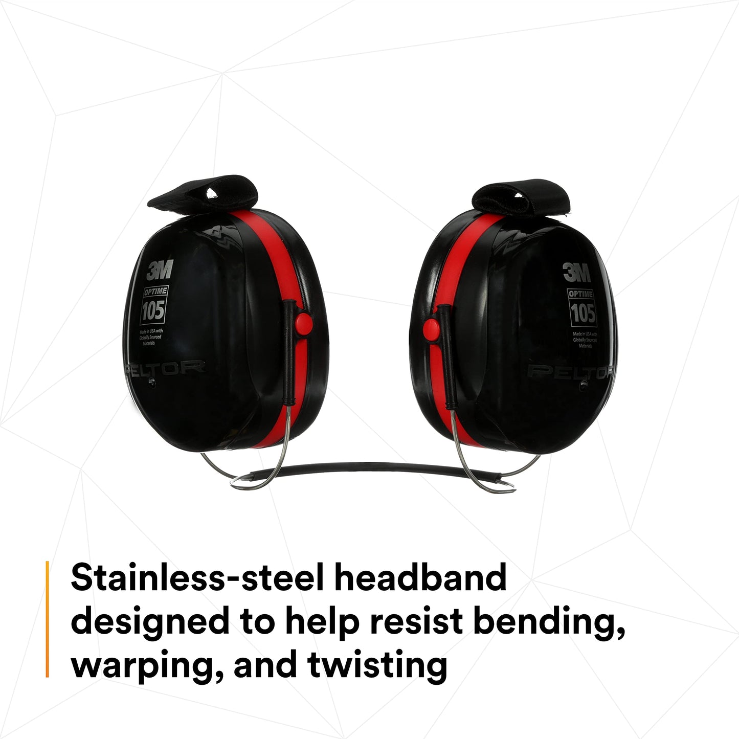 3M H10A Peltor Optime 105 Over the Head Earmuff, Ear Protectors, Hearing Protection, NRR 30 dB