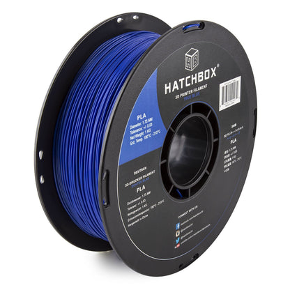HATCHBOX 1.75mm Black PLA 3D Printer Filament, 1 KG Spool, Dimensional Accuracy +/- 0.03 mm, 3D Printing Filament