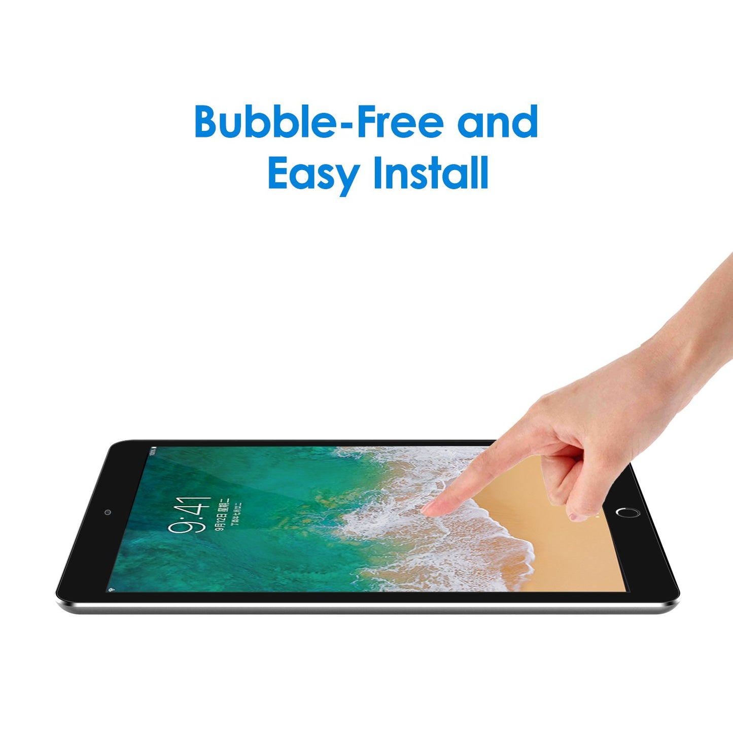 JETech Screen Protector for iPad (10.2-Inch, 2021/2020/2019 Model, 9/8/7 Generation), Tempered Glass Film, 1-Pack