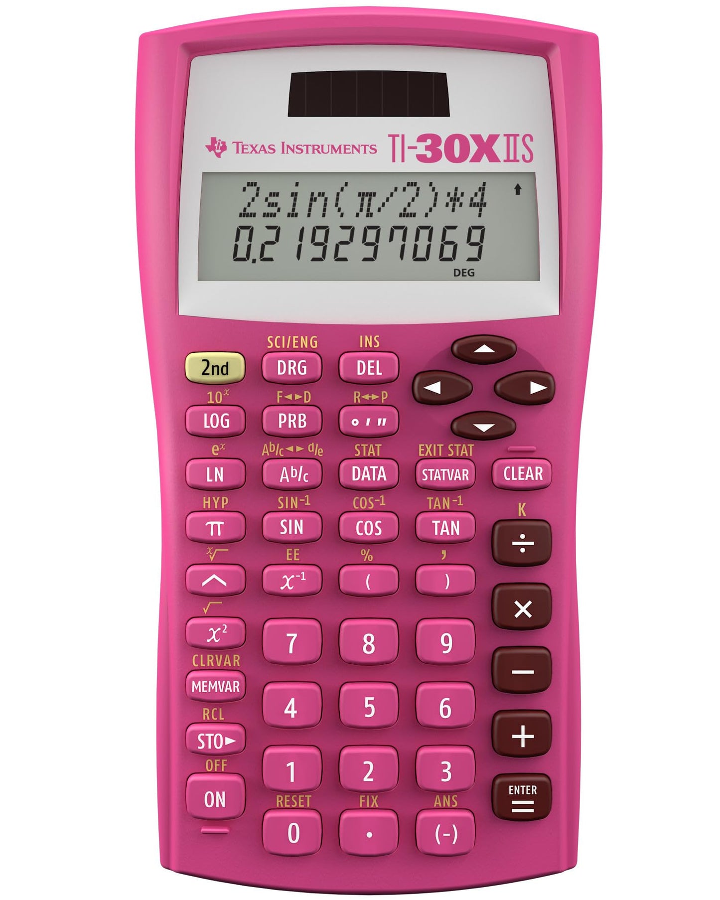 Texas Instruments TI-30XIIS Scientific Calculator, Black with Blue Accents (30XIIS/TBL/1L1/BK)