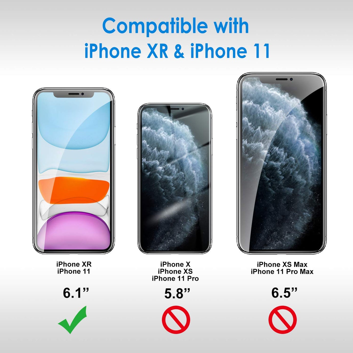 JETech Screen Protector for iPhone 8 Plus and iPhone 7 Plus 5.5-Inch, Tempered Glass Film, 2-Pack