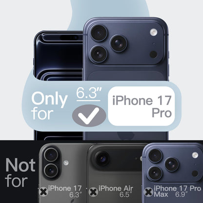 JETech Liquid Silicone Case for iPhone 17 Pro Max 6.9-Inch, Silky Soft Touch Full-Body Protection, Anti-Scratch Shockproof Phone Cover with Microfiber Lining (Dark Blue)