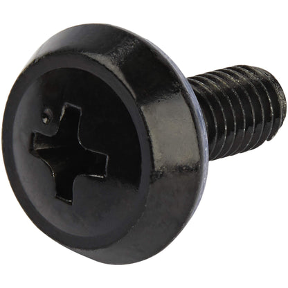 StarTech 50-Pack 10-32 19mm Screws and Square Hole Clip Nuts for 19" or 10" Server Racks, Cabinets and Enclosures, Black and Silver - TAA