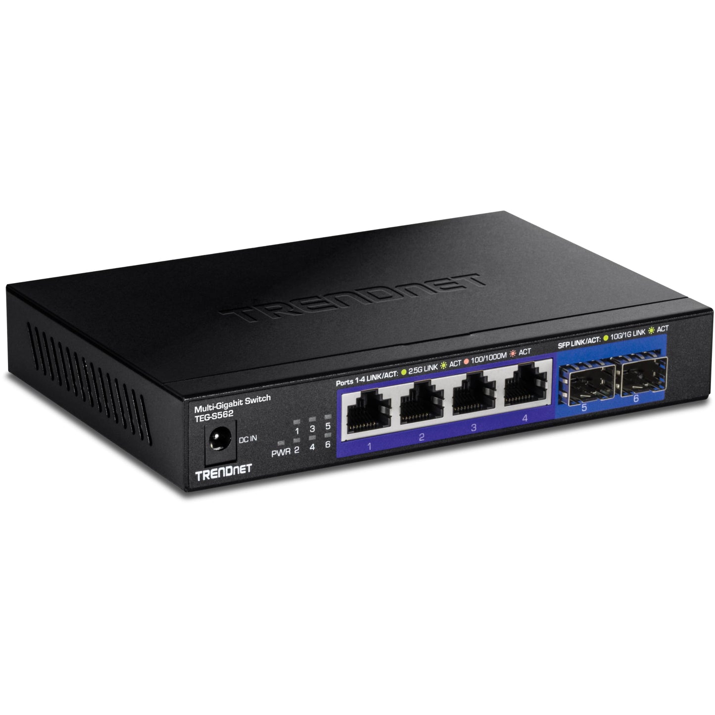 TRENDnet 5 Port Mini Gigabit Switch, TEG-S50g, GREENnet Technology, NDAA + TAA Compliant, Desktop Metal Ethernet Network Switch, 5 x Gigabit Ports, Fanless, Lifetime Protection, Black