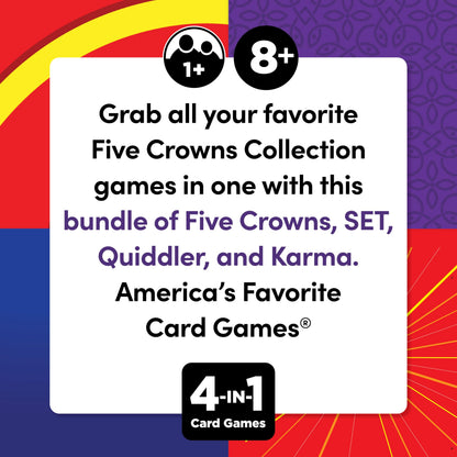 Five Crowns – Card Game for Kids and Adults, Travel and Family Game Night Favorite, The Game isn’t Over Until the Kings Go Wild, 5 Suited Rummy Style Card Game, 1-7 Players, Ages 8+