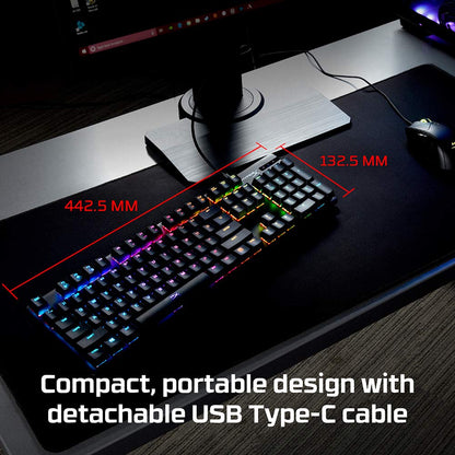 HyperX Alloy Origins 65 - Mechanical Gaming Keyboard – Compact 65% Form Factor - Linear Red Switch - Double Shot PBT Keycaps - RGB LED Backlit - NGENUITY Software Compatible,Black