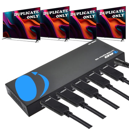 OREI UltraHD 4K @ 60 Hz 1 x 2 HDMI Splitter 1 in 2 Out (2 Port) 4:4:4 8-bit - Does Not Bypass HDCP, 18 Gbps, 4K HDMI Splitter