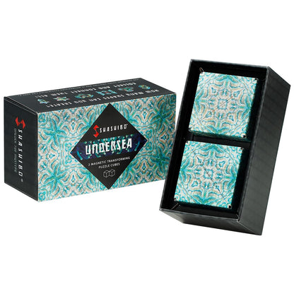 Shashibo Shape Shifting Box - Award-Winning STEM Fidget Toy with Ultra Strong Magnets - Puzzle Cube Transforms Into 100+ Shapes, Perfect Sensory Gift for Kids, Teens, and Adults (Spaced Out)
