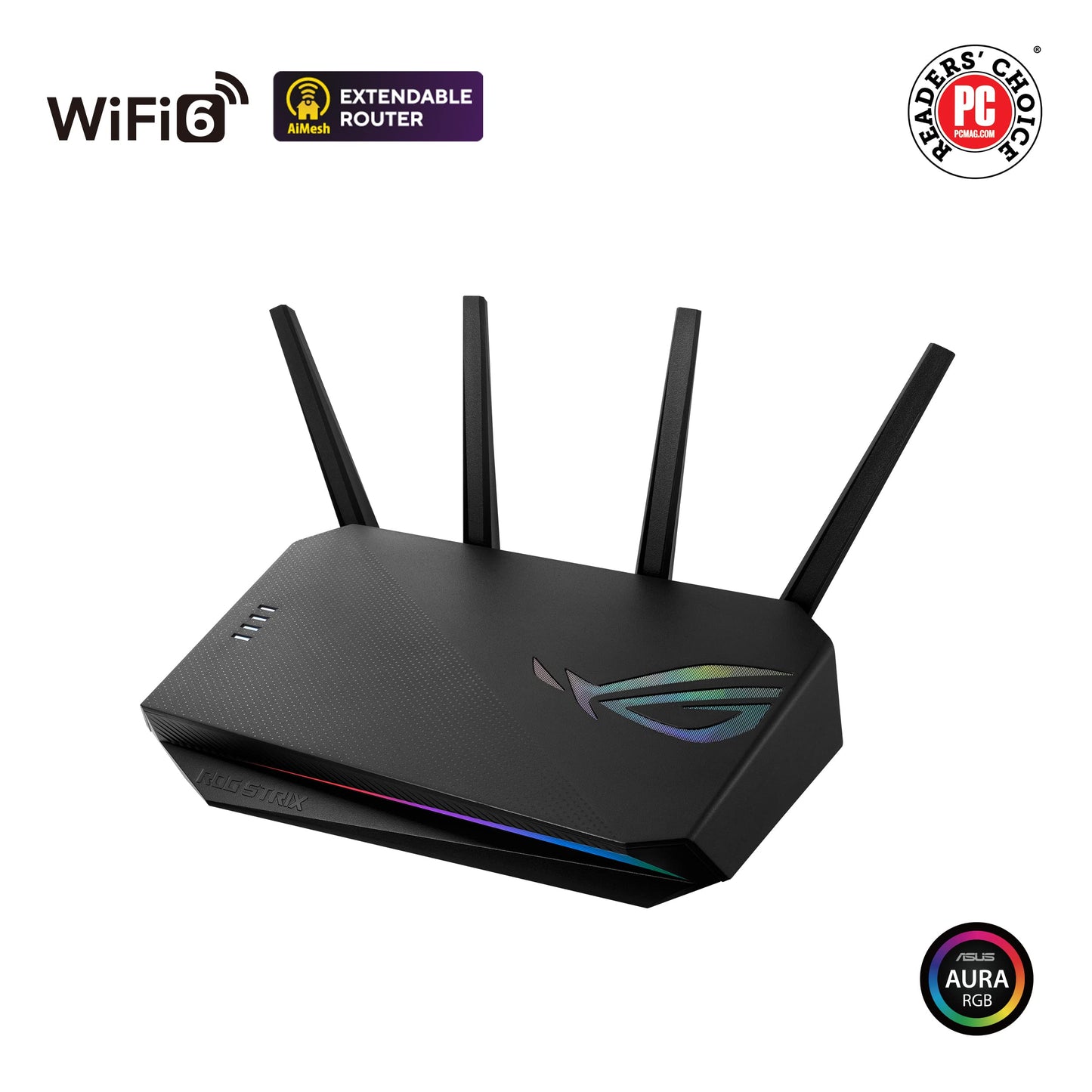 ASUS RT-AX88U AX6000 Dual Band WiFi 6 Gaming Router, 8 Ports, Lifetime Security, Adaptive QoS