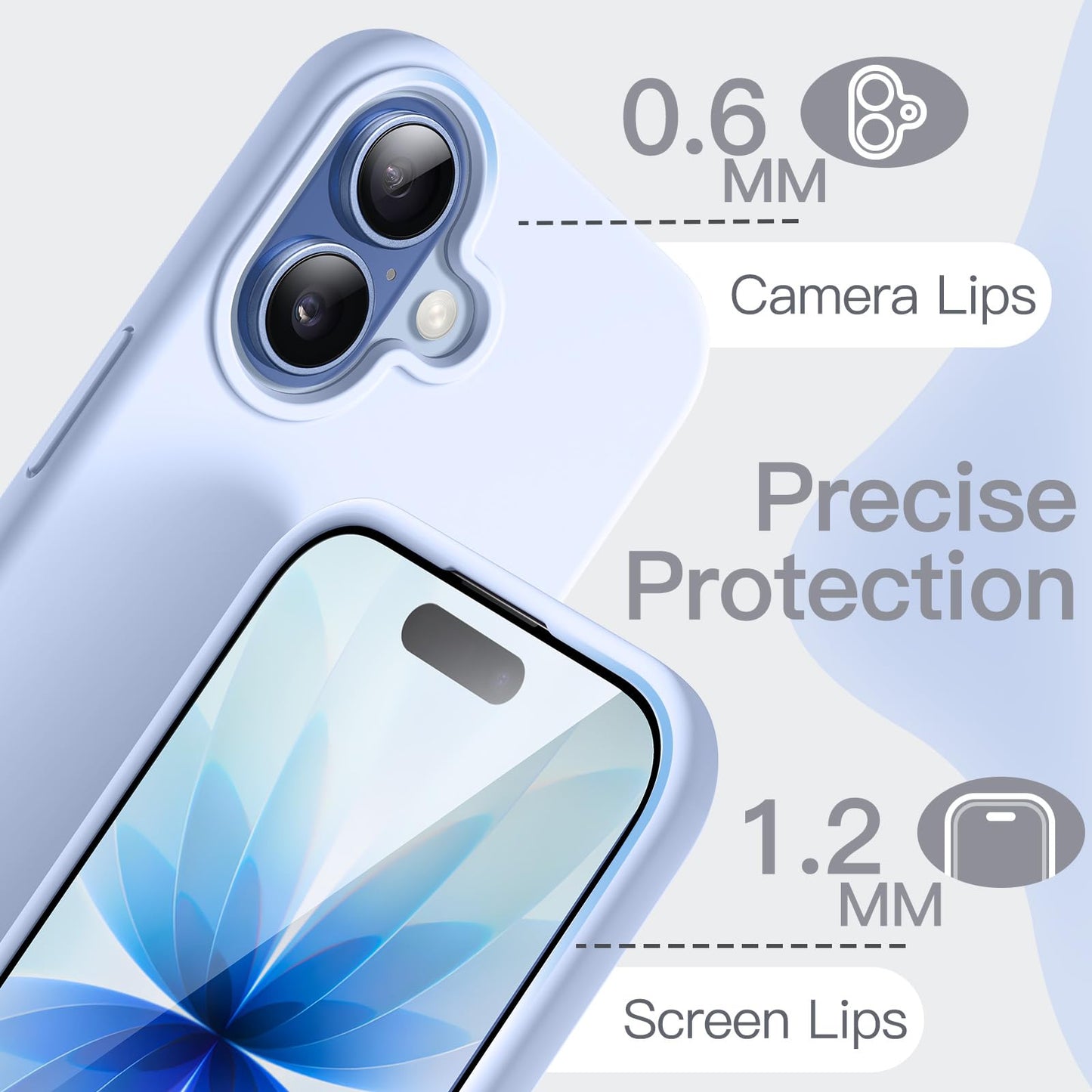 JETech Liquid Silicone Case for iPhone 17 Pro Max 6.9-Inch, Silky Soft Touch Full-Body Protection, Anti-Scratch Shockproof Phone Cover with Microfiber Lining (Dark Blue)
