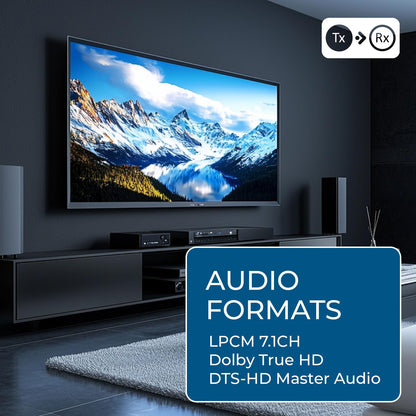 OREI 4K 4x4 HDMI Extender Matrix - UltraHD 4K @ 60Hz 4:4:4 Over Single CAT5e/6/7 Cable with HDR Switcher & IR Control, RS-232 - Up to 230 Ft - 1080P Downscale - 4 x Loop Out - 4 Receivers Included