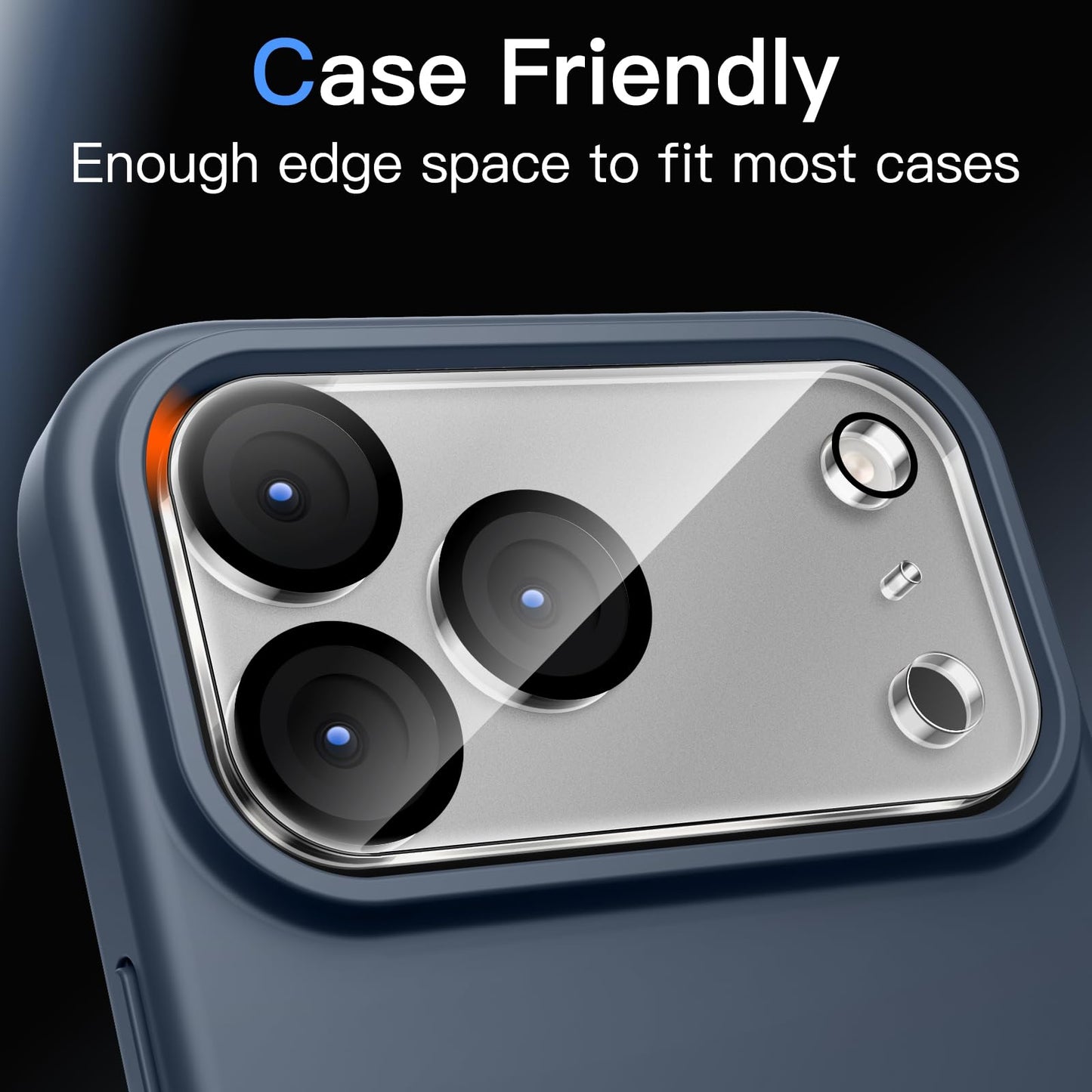JETech Camera Lens Protector for iPhone 15 6.1-Inch and iPhone 15 Plus 6.7-Inch, 9H Tempered Glass, Anti-Scratch, Case Friendly, Does Not Affect Night Shots, HD Clear, 3-Pack
