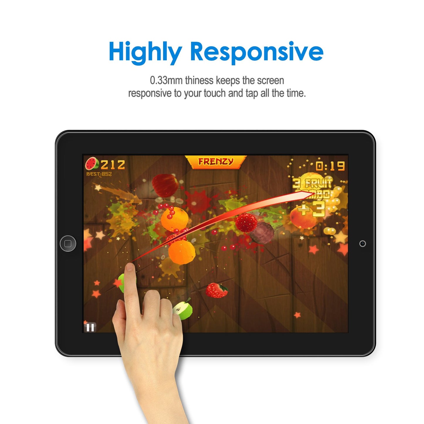 JETech Screen Protector for iPad (10.2-Inch, 2021/2020/2019 Model, 9/8/7 Generation), Tempered Glass Film, 1-Pack
