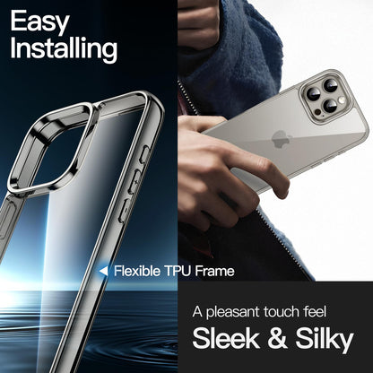 JETech Case for iPhone 16 6.1-Inch, Non-Yellowing Shockproof Phone Bumper Cover, Anti-Scratch Clear Back (Clear)