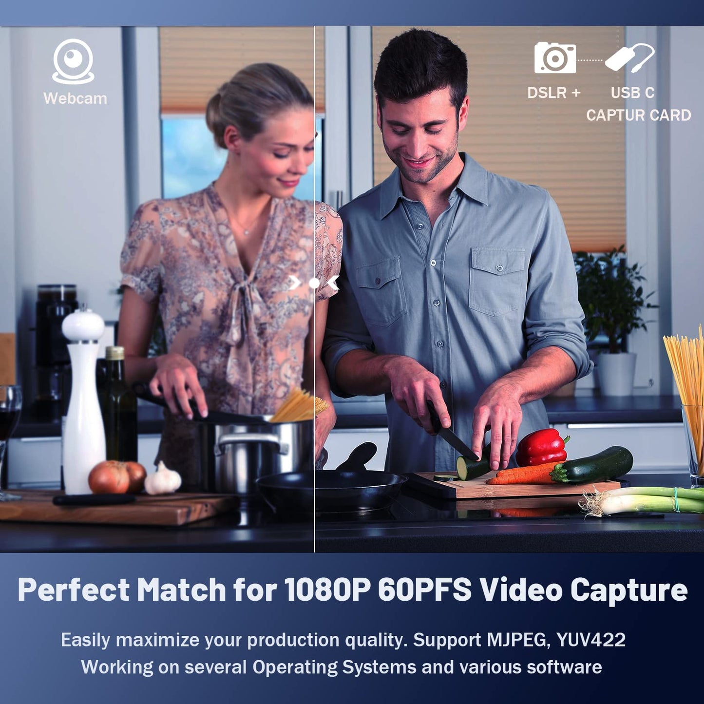 Guermok Video Capture Card, 4K USB3.0 HDMI to USB C Capture Card for Streaming, 1080P 60FPS, Compatible with iPad Mac OS Windows, Quest 3, OBS, PS5/4, Switch2/1, Xbox, Camera (Silver)