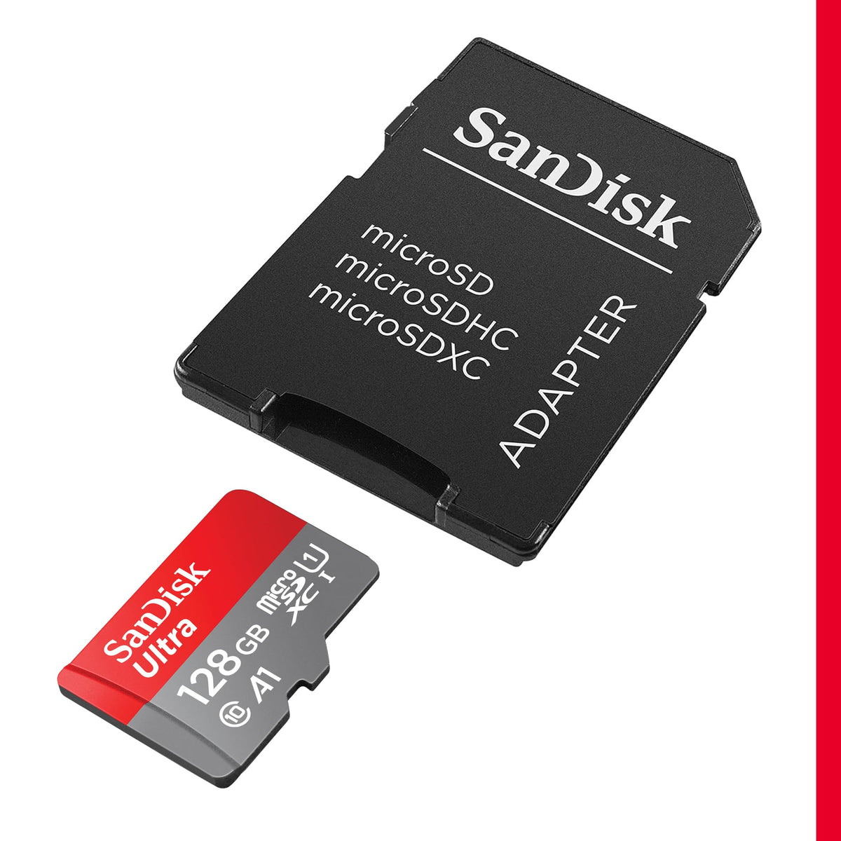 SANDISK 256GB Ultra microSD Card + Adapter, Up to 150MB/s Read Speeds