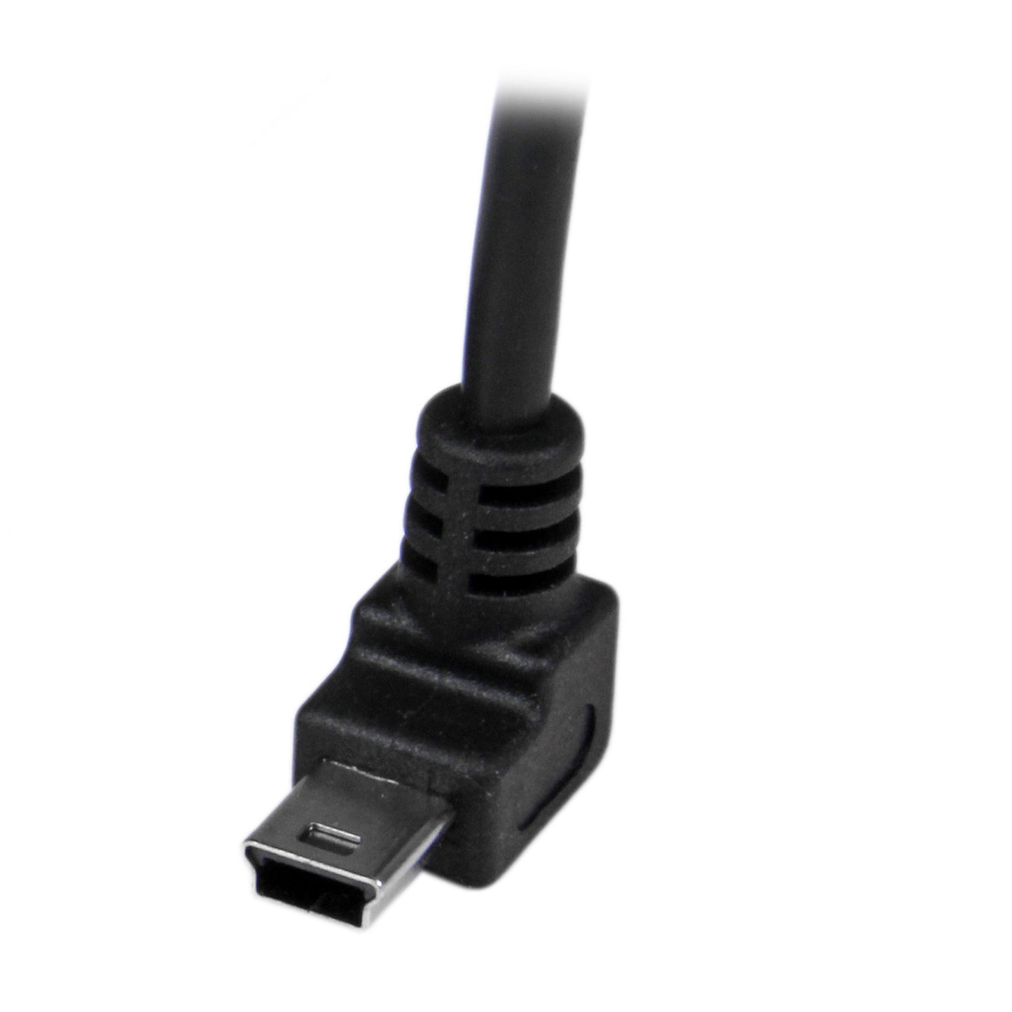 StarTech.com Down Angle Mini USB Cable - 2m - Black - USB A to Mini USB B - USB to Mini USB Cable - Mini USB Charger - USB A to Mini B (USBAMB2MD)