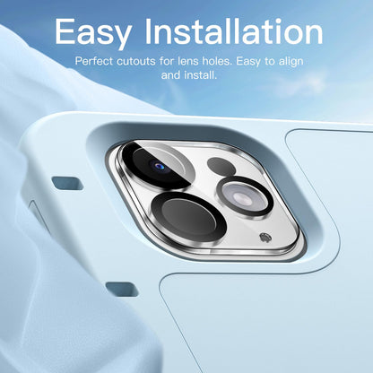 JETech Camera Lens Protector for iPad Pro 11-Inch M5/M4 and iPad Pro 13-Inch M5/M4, 9H Anti-Scratch HD Clear Tempered Glass, Full Coverage, Easy Installation, 3-Pack