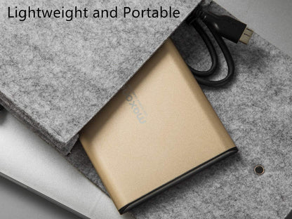 Maxone 500GB Ultra Slim Portable External Hard Drive HDD USB 3.0 Compatible with PC, Laptop, Charcoal Grey