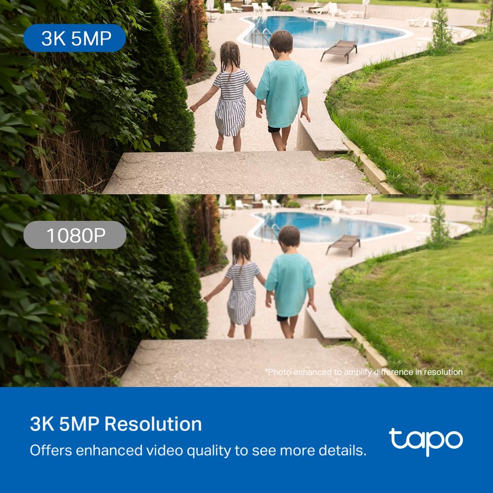 Tapo 1080P Outdoor Wired Pan/Tilt Security Wi-Fi Camera, 360° View, Motion Tracking, Works with Alexa & Google Home, Night Vision, Free AI Detection, Cloud & SD Card Storage(up to 512GB), Tapo C500…