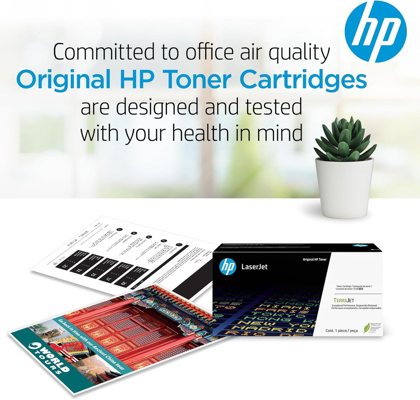 HP 210X High-Yield Toner Cartridge 4-Pack (Black, Cyan, Magenta, Yellow) | Compatible Color LaserJet Pro 4201 & MFP 4301 Series Printers | W2100XQ1