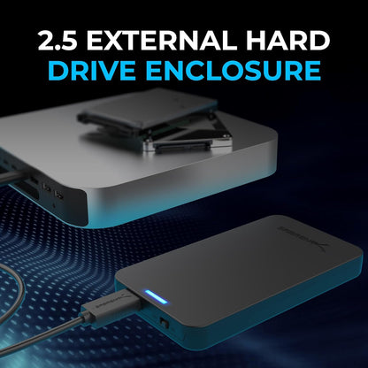 SABRENT 2.5in SATA to USB 3.0 Tool-Free SSD/HDD Enclosure (EC-UASP)