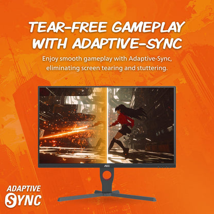 AOC Q32G11ZNE 32" Frameless Gaming Monitor QHD 2560 x 1440, 240Hz, 0.5ms Response time, HDR Ready, Console Gaming Ready, 3-Year Zero Dead Pixel Guarantee, Black