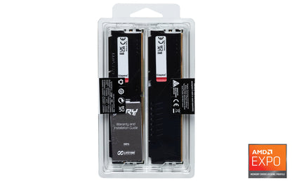 Kingston Fury Beast 32GB (2x16GB) 6000MT/s DDR5 CL36 Desktop Memory Kit of 2 | AMD Expo | KF560C36BBEK2-32