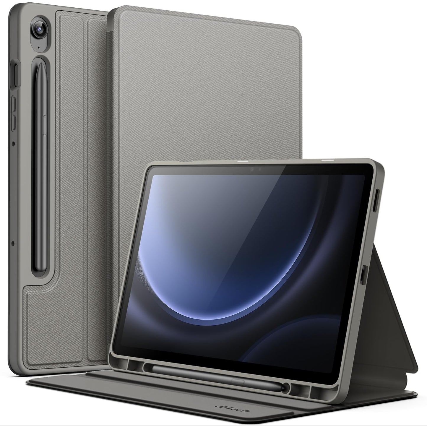 JETech Case for Samsung Galaxy Tab S10 Lite / S10 FE / S9 FE 10.9-Inch with S Pen Holder, Slim Folio Stand Protective Tablet Cover, Multi-Angle Viewing (Black)