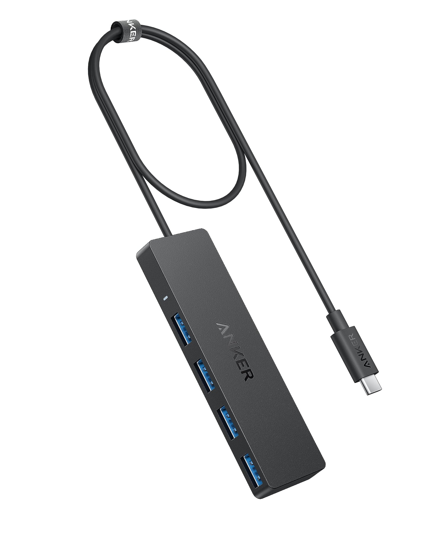 Anker USB Hub 4 Ports, Multiple USB 3.0 Hub, USB Splitter for Laptop, Extender for A Port Laptop, PC, Desktop and More [Charging Not Supported](2ft USB-A)
