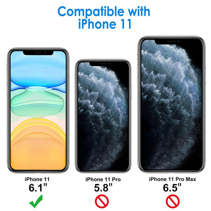 JETech Case for iPhone 11 6.1-Inch, Non-Yellowing Shockproof Phone Bumper Cover, Anti-Scratch Clear Back (Clear)