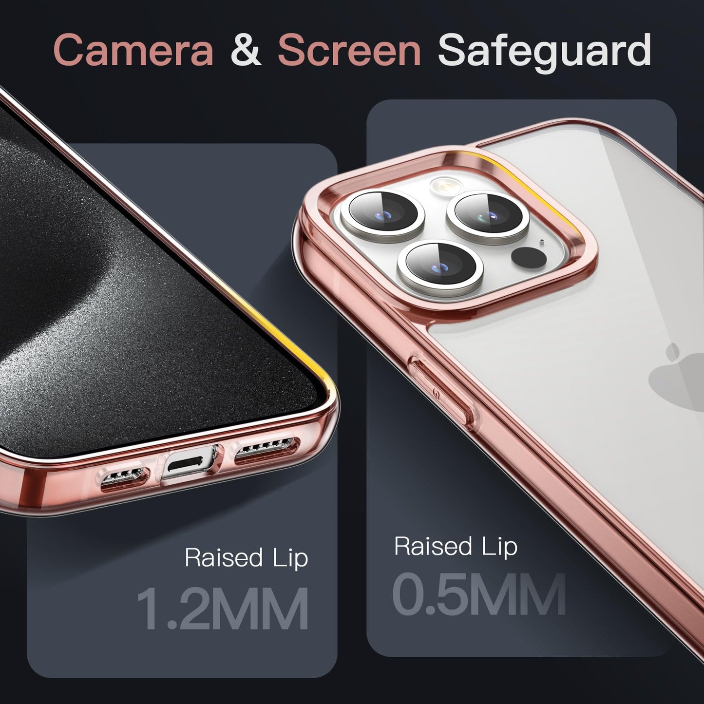 JETech Case for iPhone 15 6.1-Inch, Non-Yellowing Shockproof Phone Bumper Cover, Anti-Scratch Clear Back (Clear)