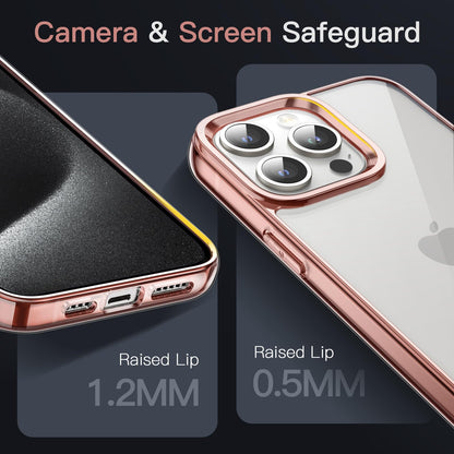 JETech Case for iPhone 15 6.1-Inch, Non-Yellowing Shockproof Phone Bumper Cover, Anti-Scratch Clear Back (Clear)