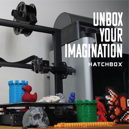 HATCHBOX 1.75mm Black PLA 3D Printer Filament, 1 KG Spool, Dimensional Accuracy +/- 0.03 mm, 3D Printing Filament