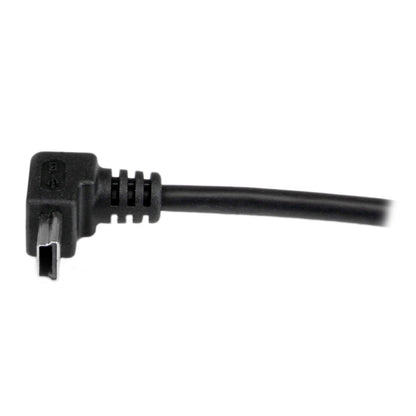 StarTech.com Down Angle Mini USB Cable - 2m - Black - USB A to Mini USB B - USB to Mini USB Cable - Mini USB Charger - USB A to Mini B (USBAMB2MD)