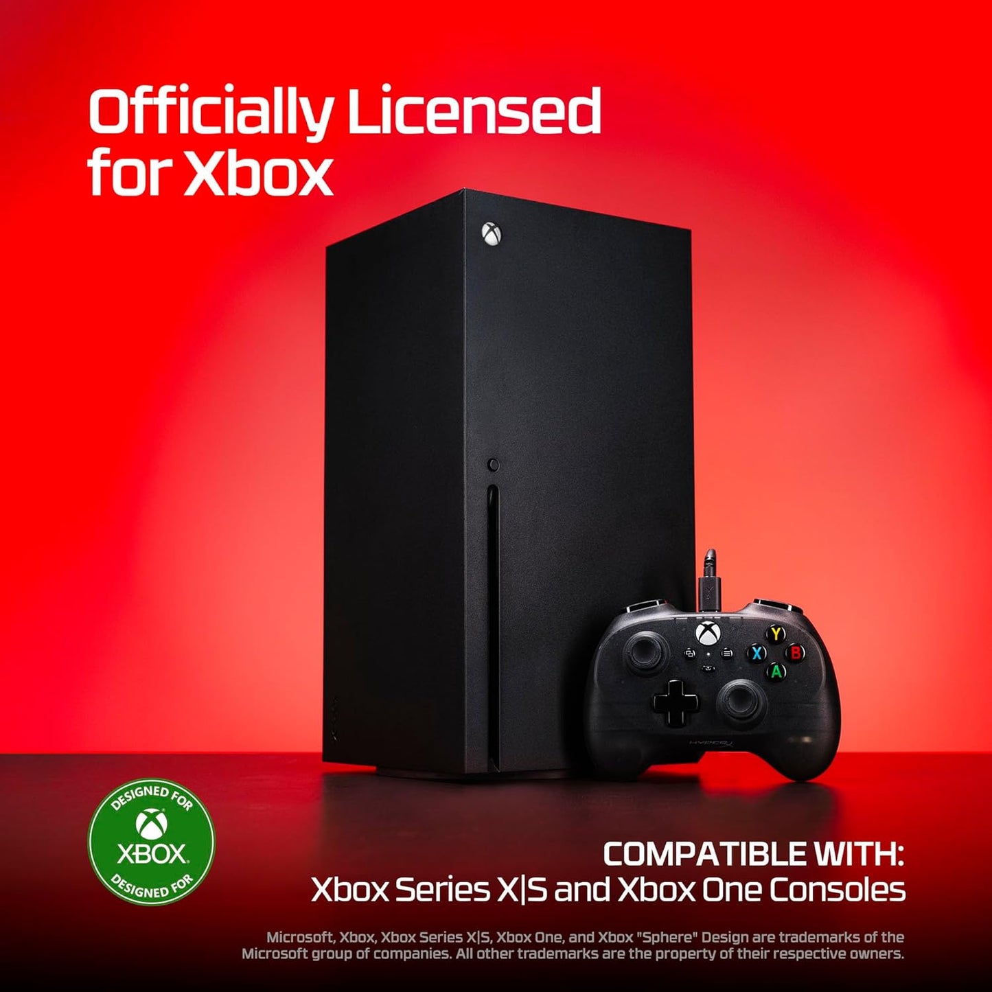 HyperX Clutch Tanto – Mini Wired Gaming Controller for Xbox Series X|S Licensed Compact Full Featured Wired Black