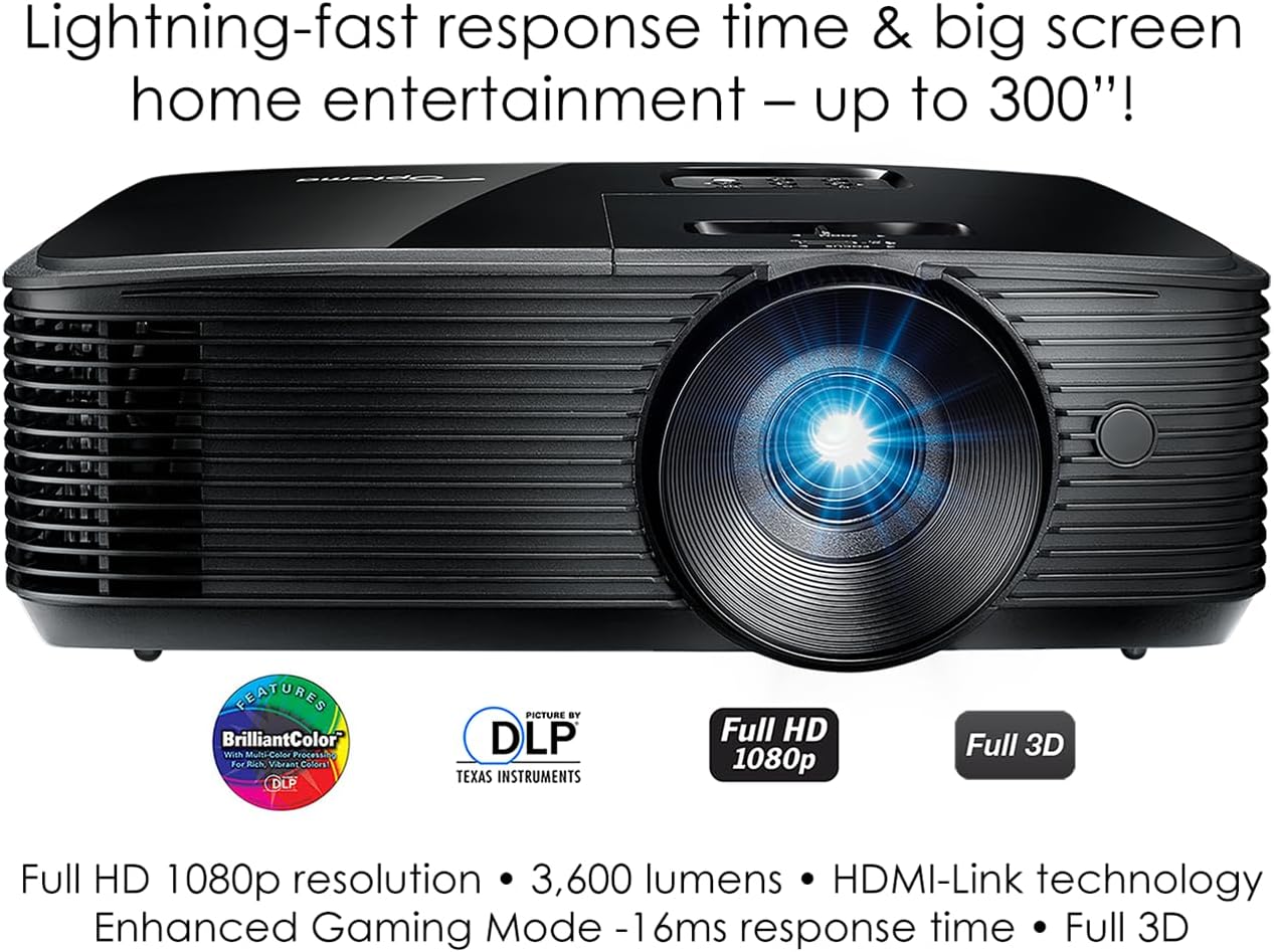 Optoma HD146X 1080P Full HD Vibrant Home Theater Projector