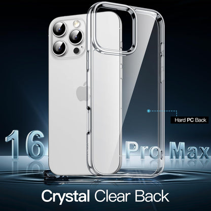 JETech Case for iPhone 16 6.1-Inch, Non-Yellowing Shockproof Phone Bumper Cover, Anti-Scratch Clear Back (Clear)