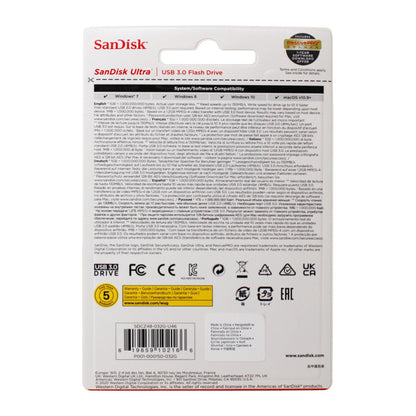 SANDISK 128GB Ultra USB 3.0 Flash Drive - SDCZ48-128G-U46, Black