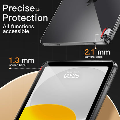 JETech Case for iPad Pro 11-Inch 2022/2021/2020 Model (4th/3rd/2nd Generation), Soft TPU Transparent Slim Shockproof Tablet Cover, Support Pencil 2nd Charging (Clear)