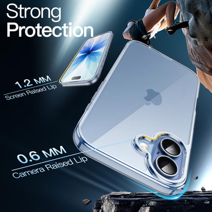 JETech Case for iPhone 17 Pro Max 6.9-Inch, Non-Yellowing Shockproof Phone Bumper Cover, Anti-Scratch Clear Back (Clear)