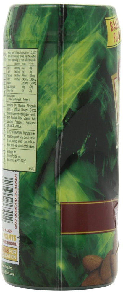 Emerald Cocoa Roast Almonds, Dark Chocolate, 10 oz Canister (Pack of 4)
