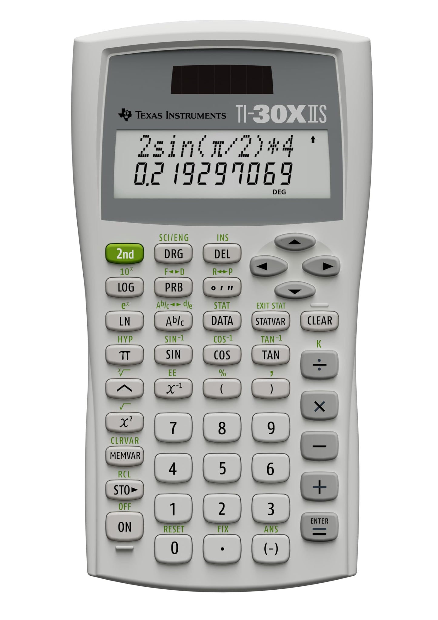 Texas Instruments TI-30XIIS Scientific Calculator, Black with Blue Accents (30XIIS/TBL/1L1/BK)