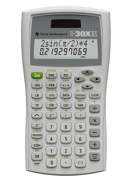 Texas Instruments TI-30XIIS Scientific Calculator, Black with Blue Accents (30XIIS/TBL/1L1/BK)
