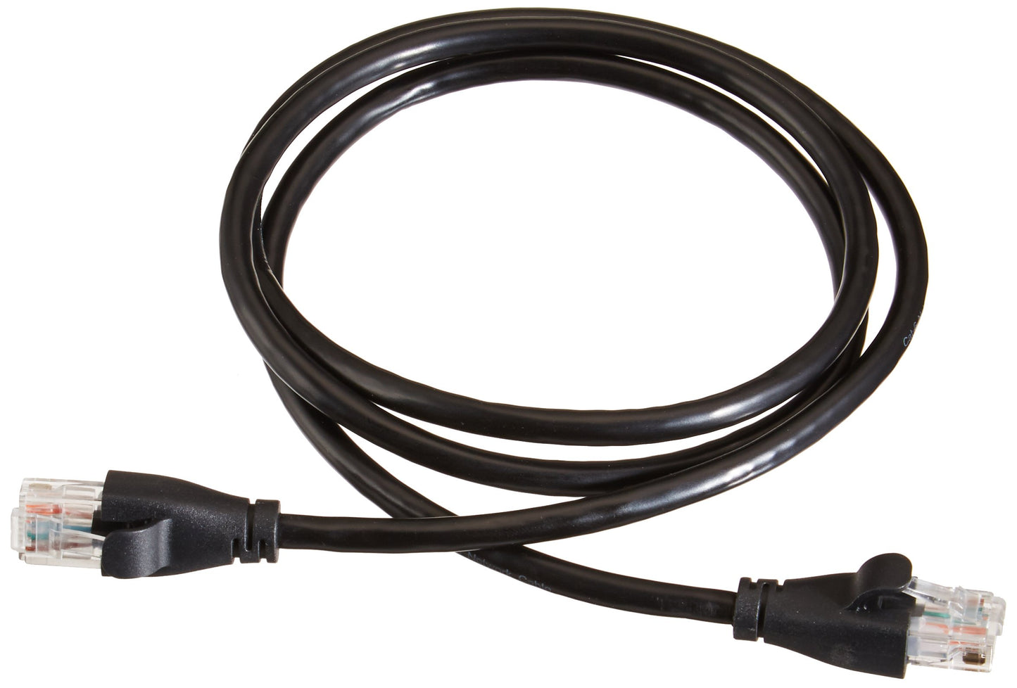 Amazon Basics RJ45 Cat-6 Ethernet Patch Internet Cable, 1Gbps Transfer Speed, Gold-Plated Connectors, Universal Connectivity for PC, TV, Tablet, Router, Printer, 5 Foot, Black