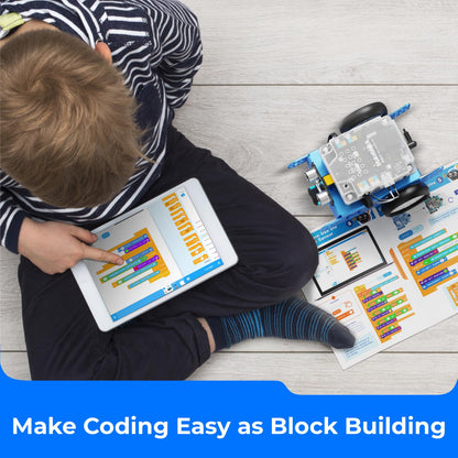 Makeblock mBot Robot Kit, Robotics for Kids Ages 8-12 Learn to Code with Scratch & Arduino, STEM Toys Science Kits for Kids Age 8-12 Boys and Girls Age 8+