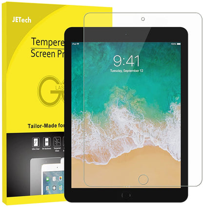 JETech Screen Protector for iPad (10.2-Inch, 2021/2020/2019 Model, 9/8/7 Generation), Tempered Glass Film, 1-Pack