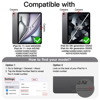 JETech Case for iPad Pro 11-Inch 2022/2021/2020 Model (4th/3rd/2nd Generation), Soft TPU Transparent Slim Shockproof Tablet Cover, Support Pencil 2nd Charging (Clear)