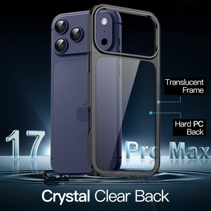 JETech Case for iPhone 17 Pro Max 6.9-Inch, Non-Yellowing Shockproof Phone Bumper Cover, Anti-Scratch Clear Back (Clear)